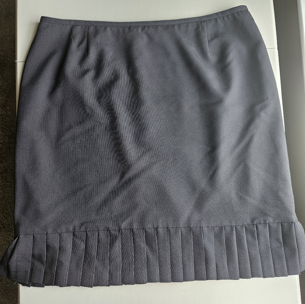 Unbranded Women's Size 18 Elegant Black Pleated Skirt Zipper Hook Closure